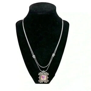 Vintage Brighton Picture Frame Locket Pendant Necklace